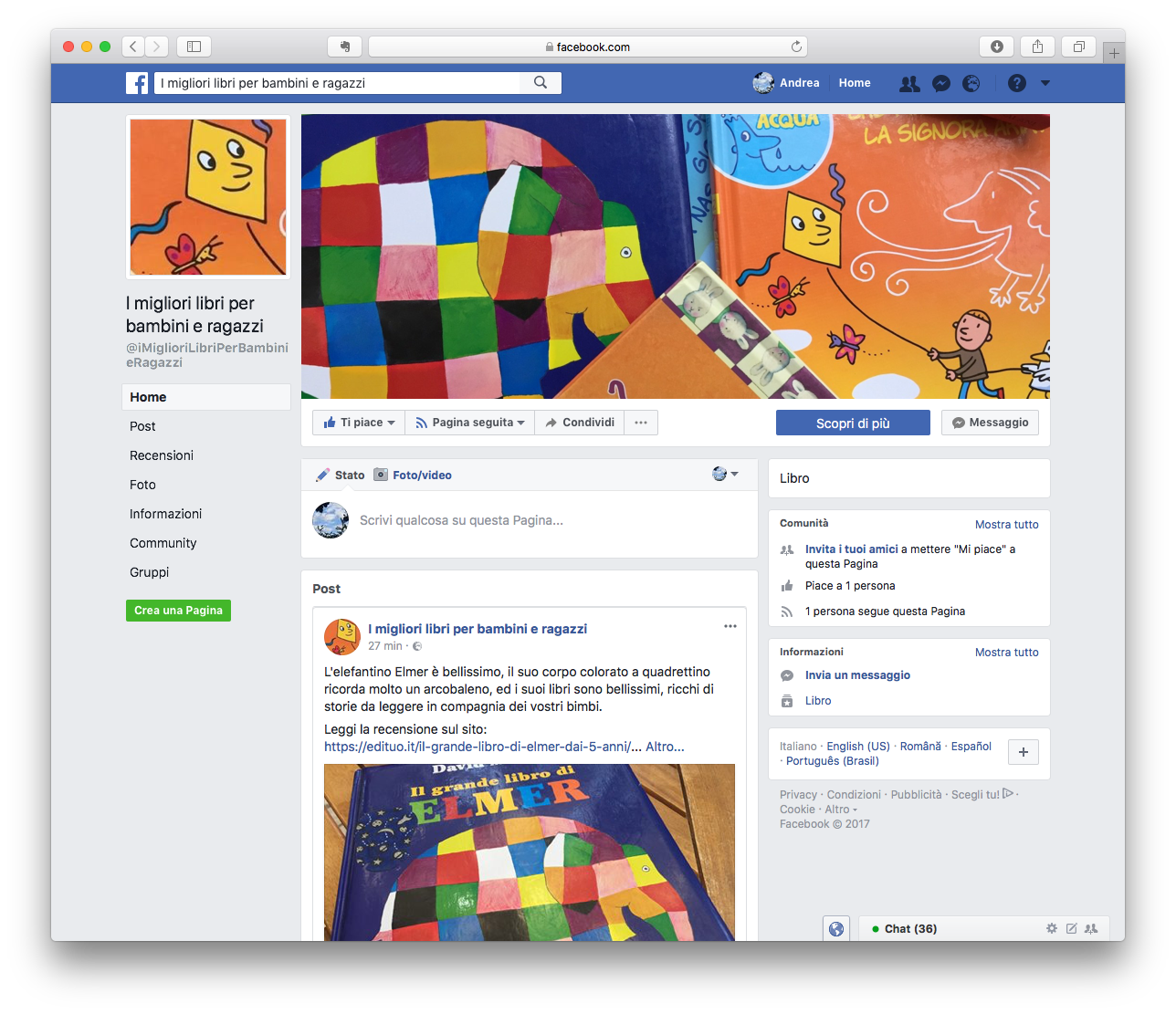 Nuova pagina Facebook con i migliori libri per bambini e ragazzi