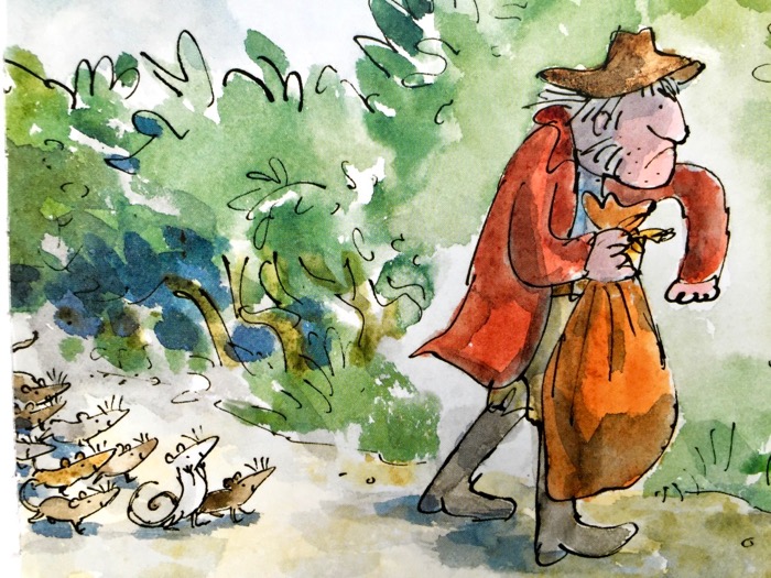 Il mugnaio si vuole sbarazzare del gatto. Libro illustrato per bambini